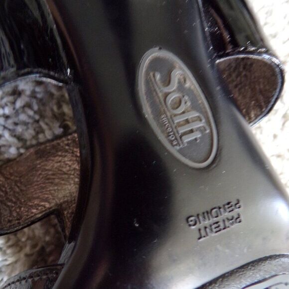 Sofft black leather Kitten heels 8 - Picture 6 of 8